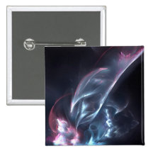 Abstract Nebula Blue and Purple Pin