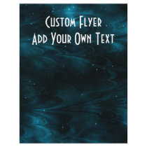 Abstract Nebula Texture - Blue Full Color Flyer