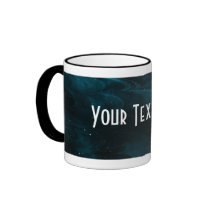 Abstract Nebula Texture - Blue Mugs
