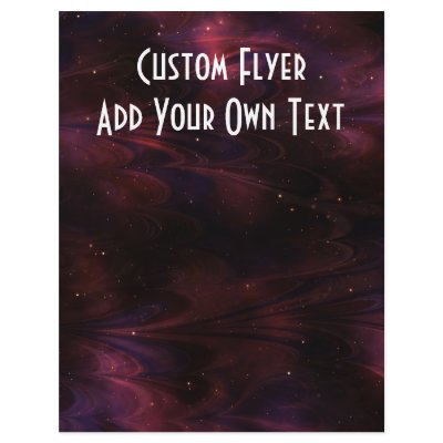 Abstract Nebula Texture - Pink Custom Flyer by VoXeeD
