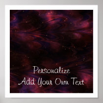 Abstract Nebula Texture - Pink Print