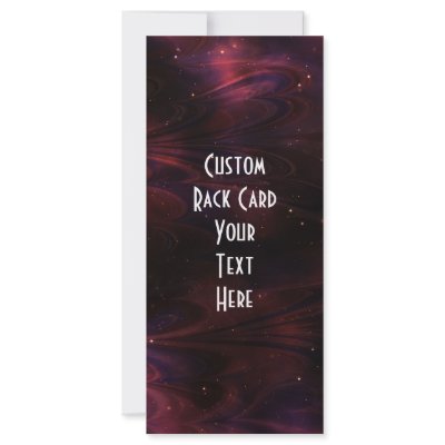 Abstract Nebula Texture - Pink Custom Rack Card by VoXeeD