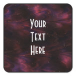 Abstract Nebula Texture - Pink Square Sticker