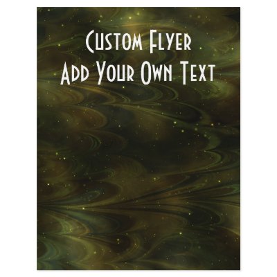 Abstract Nebula Texture - Yellow Flyer by VoXeeD