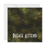 Abstract Nebula Texture - Yellow Invitations