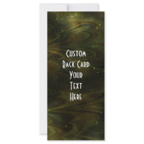 Abstract Nebula Texture - Yellow Rack Cards