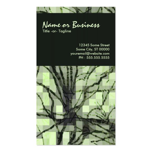 abstract nerves business card (front side)