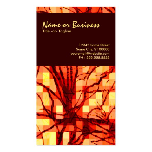 abstract nerves business card