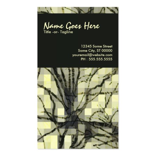 abstract nerves business card template (front side)