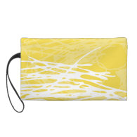 Abstract nest design in white and yellow wristlets