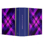 Abstract Night Lights Textile Art Album Vinyl Binders