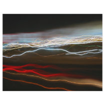 Abstract Night Time Light Trails Blur Custom Flyer