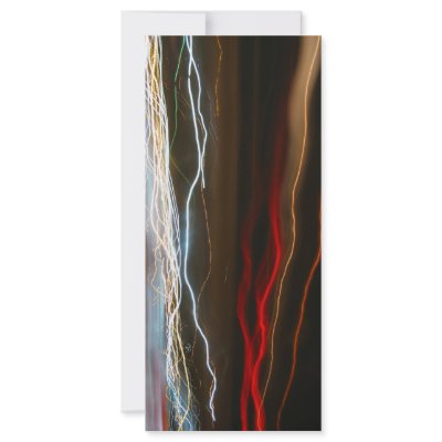 Abstract Night Time Light Trails Blur Rack Card Design by graficallyminded