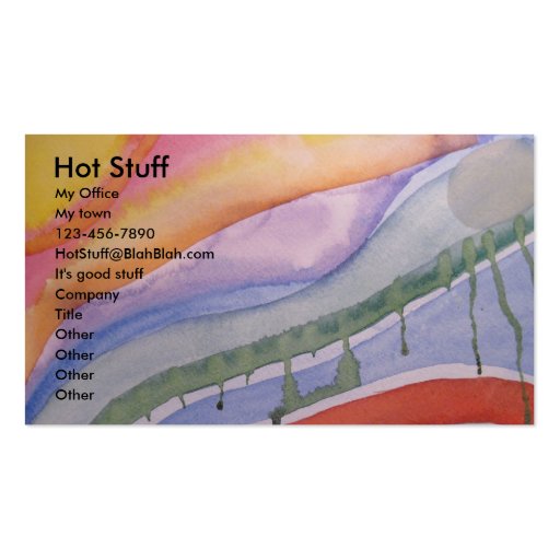 abstract now business card (front side)