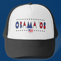 Abstract Obama 2008 hats