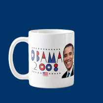 Abstract Obama 2008 mugs