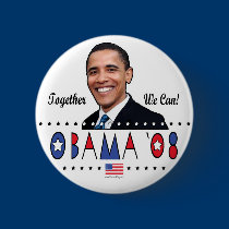 Abstract Obama Pic 2008 buttons