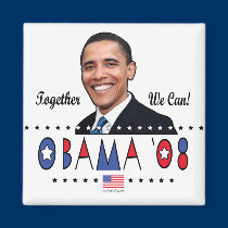 Abstract Obama Pic 2008 magnets