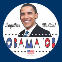Abstract Obama Pic 2008 stickers