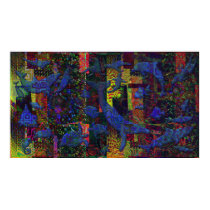 Abstract Ocean Aquatic Life Art Poster