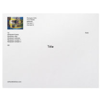 Abstract of Landscape Buenos Aires 22x17.25 Customized Letterhead