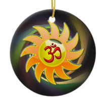 ABSTRACT OM NECKLACE ORNAMENT