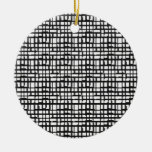 Abstract Optical Grid Ornament