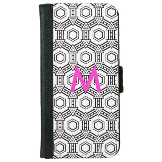 Abstract Optical Monogram iPhone6 Wallet Case