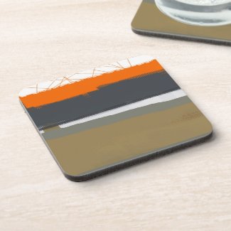 Abstract Orange 1 Coasters