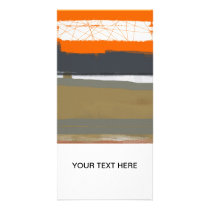 Abstract Orange 1 Photo Card