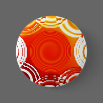 Abstract Orange Swirls Flower buttons by Moondial Abstract Orange Swirls Flower buttons