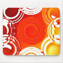 Abstract Orange Swirls mousepads