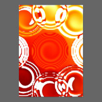 Abstract Orange Swirls posters