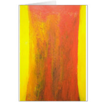 Abstract Orange Tree Trunk Card
