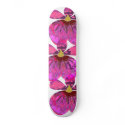 Abstract Orchid Skateboard