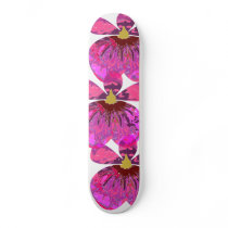Abstract Orchid Skateboard by stikstikly Abstract Orchid Skateboard