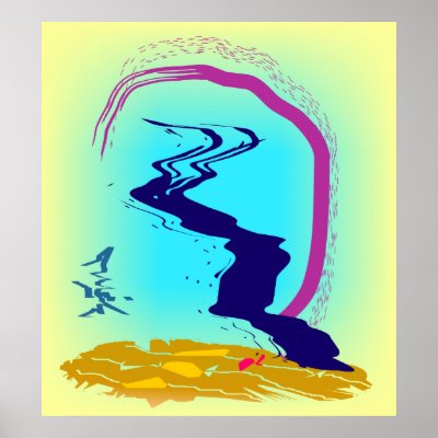 Abstract Oriental Digital Painting Poster by morris27