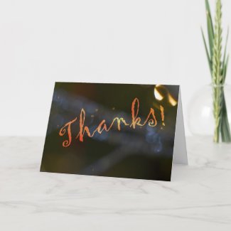 Abstract Ornament Thank You Card card