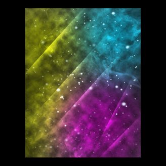 Abstract Outer Space Poster  8.5x11
