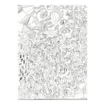 Abstract Outlines Poster posters by devinmoore Abstract Outlines Poster posters