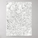 Abstract Outlines Poster posters