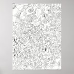 Abstract Outlines Poster