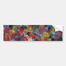 Abstract - paint bumper sticker