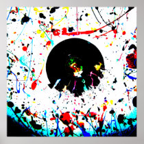 Abstract Paint Crash Print