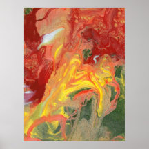 Abstract - Paint - In a state of flux Poster