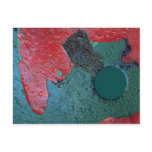 Abstract paint patch post card