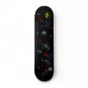 Abstract paint skateboard