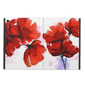 Abstract Painted Floral Background 2 Cover For iPad Air