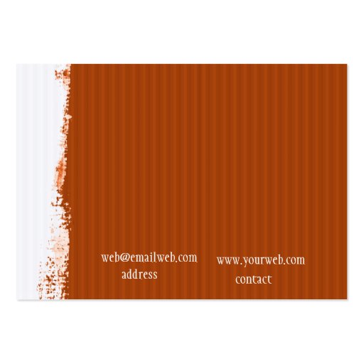 Abstract Painted Wall Business Cards (back side)