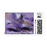 Abstract Painting 41 Purple Madness Postage